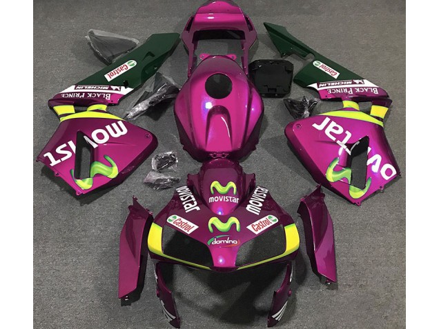 2003-2004 Rose Vif Movistar CBR600RR Carénage 2003-2004 Rose Vif Movistar CBR600RR Carénage