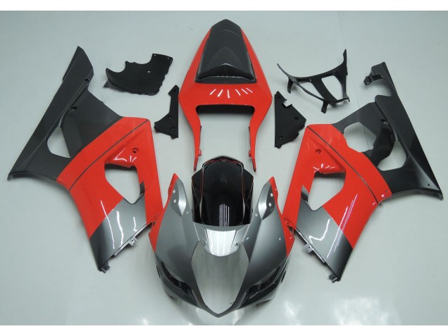 2003-2004 Rouge Argent & Noir GSXR 1000 Carénage 2003-2004 Rouge Argent & Noir GSXR 1000 Carénage