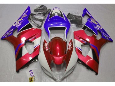 2003-2004 Rouge Bonbon Brillant & Bleu GSXR 1000 Carénage