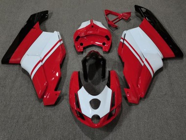 2003-2004 Rouge Brillant & Blanc Ducati 749 999 Carénage