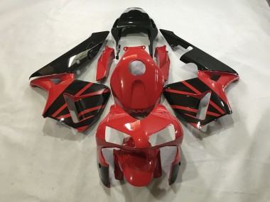 2003-2004 Rouge Brillant / Noir CBR600RR Carénage