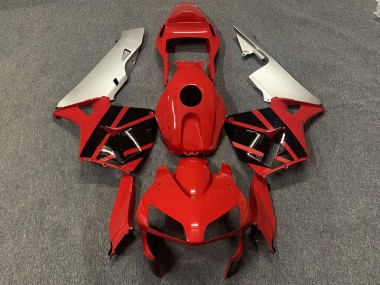 2003-2004 Rouge Noir & Argent CBR600RR Carénage