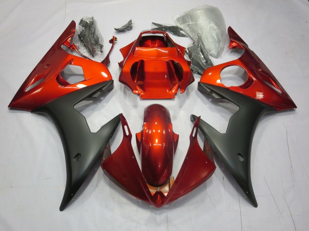 2003-2004 Rouge / Orange Mat R6 Carénage
