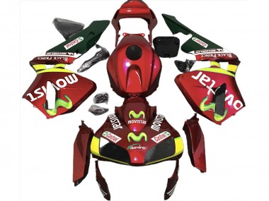 2003-2004 Rouge Profond Movistar CBR600RR Carénage