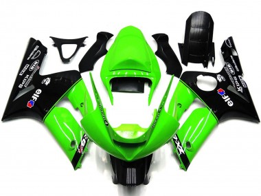 2003-2004 Vert Clair & Noir Elf ZX6R Carénage