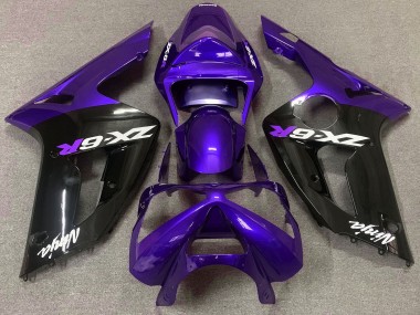 2003-2004 Violet Brillant & Noir ZX6R Carénage