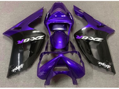 2003-2004 Violet Brillant & Noir ZX6R Carénage