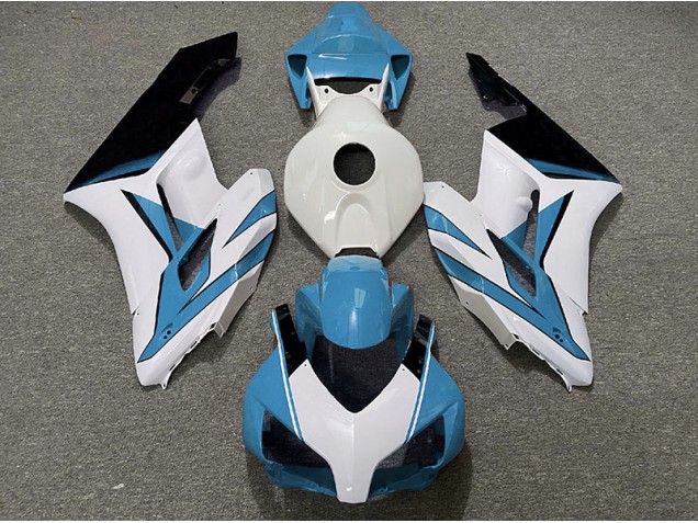 2004-2005 Blanc Bleu Clair & Noir Brillant CBR1000RR Carénage 2004-2005 Blanc Bleu Clair & Noir Brillant CBR1000RR Carénage