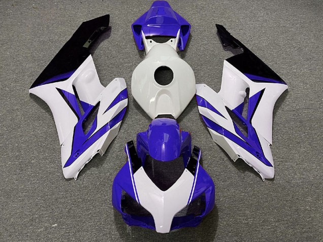 2004-2005 Blanc Bleu Foncé & Noir Brillant CBR1000RR Carénage 2004-2005 Blanc Bleu Foncé & Noir Brillant CBR1000RR Carénage