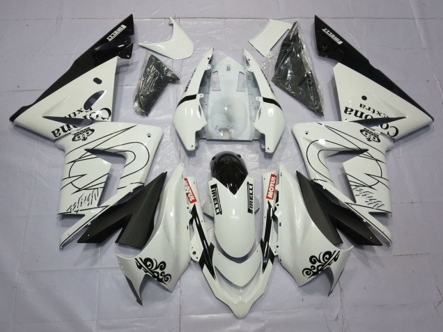 2004-2005 Blanc Corona ZX10R Carénage 2004-2005 Blanc Corona ZX10R Carénage
