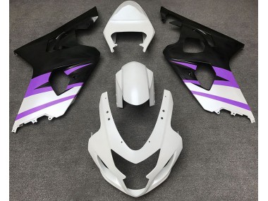 2004-2005 Blanc Mat & Violet GSXR 600-750 Carénage