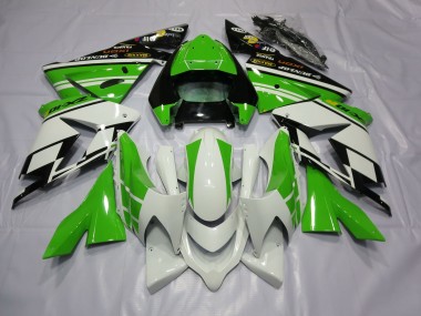 2004-2005 Blanc Vert ZX10R Carénage