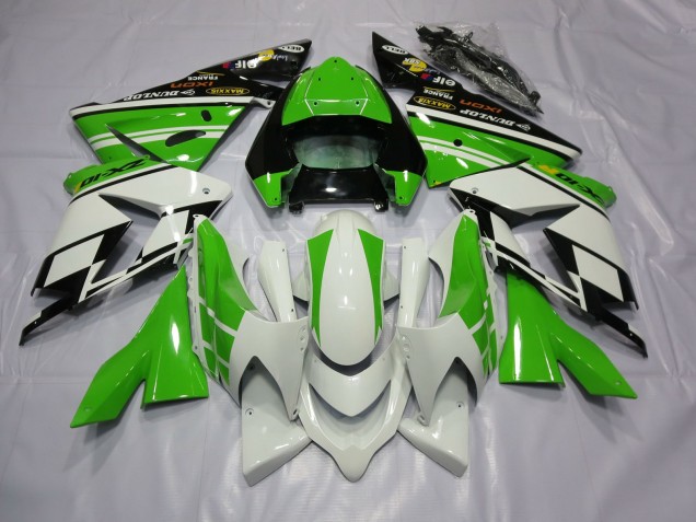 2004-2005 Blanc Vert ZX10R Carénage 2004-2005 Blanc Vert ZX10R Carénage