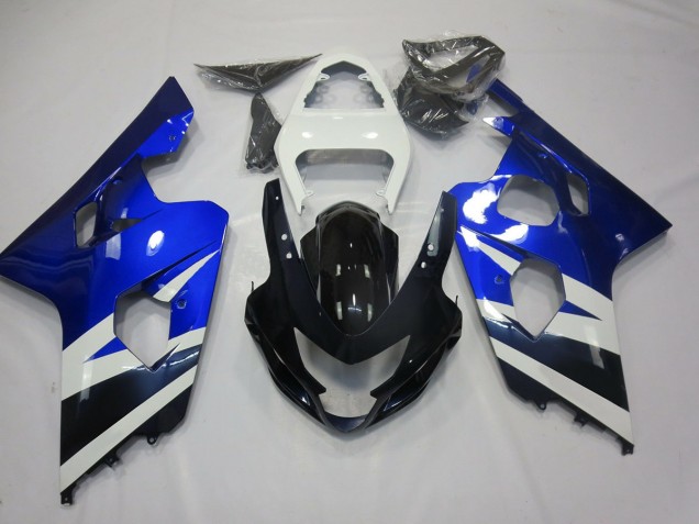 2004-2005 Bleu Blanc & Noir GSXR 600-750 Carénage 2004-2005 Bleu Blanc & Noir GSXR 600-750 Carénage