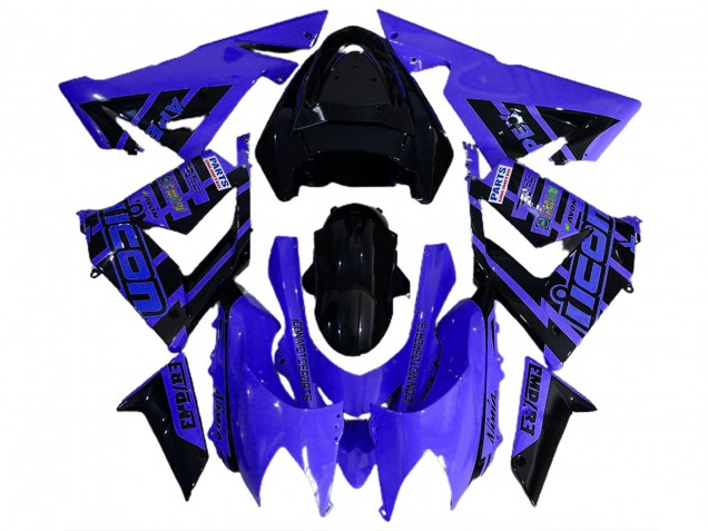 2004-2005 Bleu & Noir & Logos ZX10R Carénage 2004-2005 Bleu & Noir & Logos ZX10R Carénage