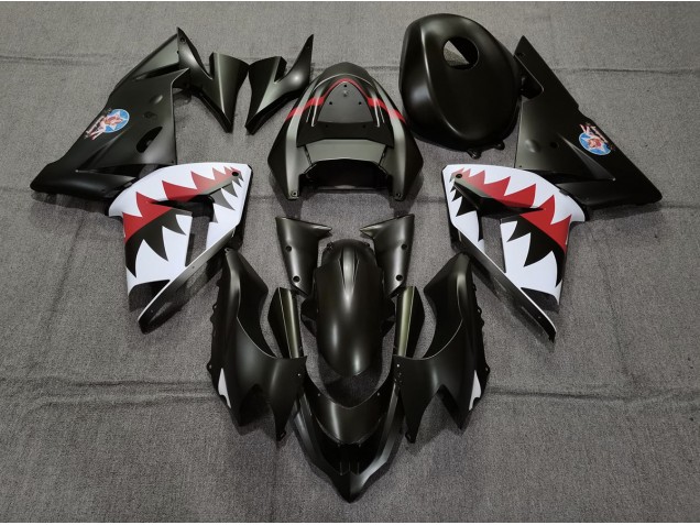 2004-2005 Bomber Betty Noir Mat ZX10R Carénage 2004-2005 Bomber Betty Noir Mat ZX10R Carénage