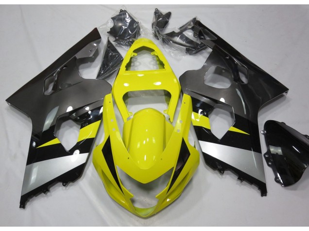 2004-2005 Jaune & Gris GSXR 600-750 Carénage 2004-2005 Jaune & Gris GSXR 600-750 Carénage