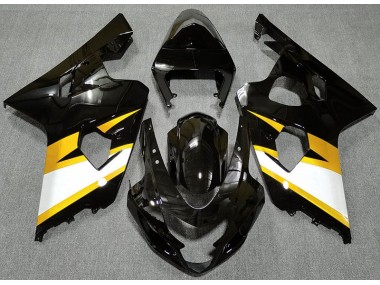 2004-2005 Noir Brillant & Jaune GSXR 600-750 Carénage