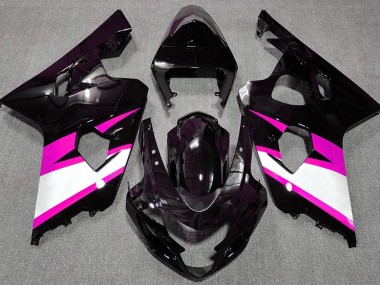 2004-2005 Noir Brillant & Rose GSXR 600-750 Carénage