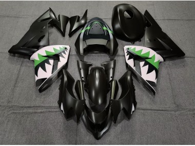 2004-2005 Noir Mat & Vert ZX10R Carénage
