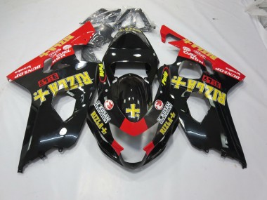 2004-2005 Noir Rizla GSXR 600-750 Carénage