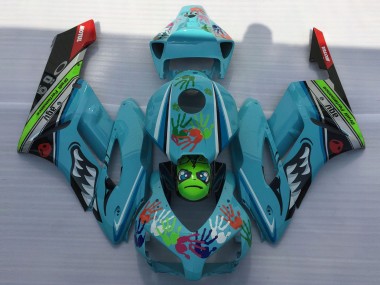 2004-2005 Requin Bleu Clair CBR1000RR Carénage
