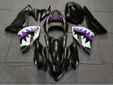 2004-2005 Requin Noir Mat & Violet ZX10R Carénage