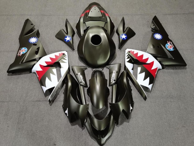 2004-2005 Requin Vert Militaire ZX10R Carénage 2004-2005 Requin Vert Militaire ZX10R Carénage