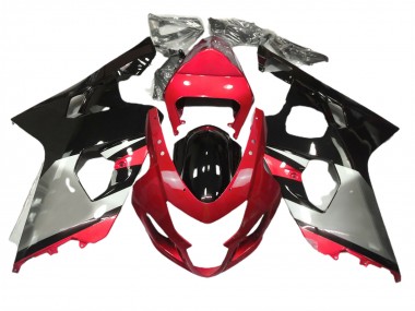 2004-2005 Rouge Argent & Noir GSXR 600-750 Carénage