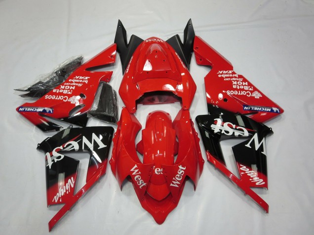 2004-2005 Rouge West ZX10R Carénage 2004-2005 Rouge West ZX10R Carénage