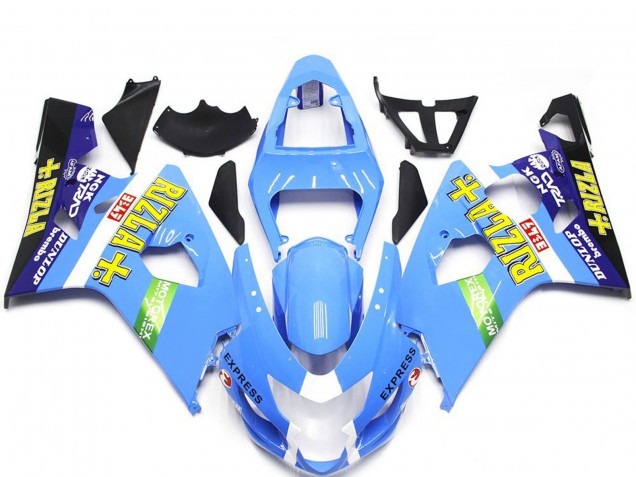 2004-2005 Style Bleu Clair Rizla GSXR 600-750 Carénage 2004-2005 Style Bleu Clair Rizla GSXR 600-750 Carénage