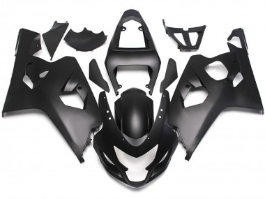 2004-2005 Style Noir Mat Avec Décalcomanies Rouges GSXR 600-750 Carénage
