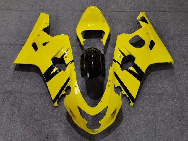 2004-2005 Style Personnalisé OEM Jaune Brillant Vibrant GSXR 600-750 Carénage 2004-2005 Style Personnalisé OEM Jaune Brillant Vibrant GSXR 600-750 Carénage