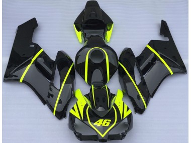 2004-2005 Tutto Nero E Alta Visibilità 46 CBR1000RR Carénage