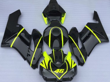 2004-2005 Tutto Nero E Alta Visibilità 46 CBR1000RR Carénage