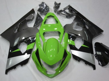 2004-2005 Vert & Argent GSXR 600-750 Carénage