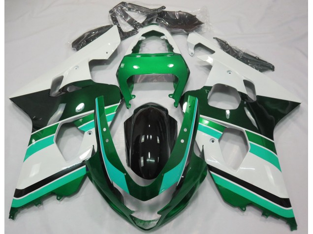 2004-2005 Vert Brillant & Vert GSXR 600-750 Carénage 2004-2005 Vert Brillant & Vert GSXR 600-750 Carénage