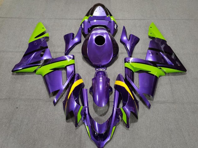 2004-2005 Violet Vert & Jaune ZX10R Carénage 2004-2005 Violet Vert & Jaune ZX10R Carénage