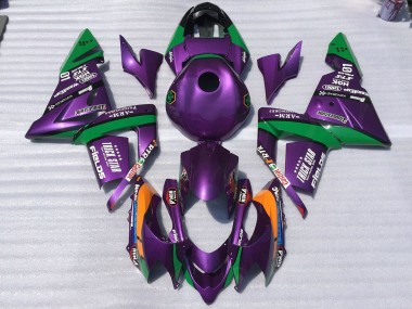 2004-2005 Violet & Vert Trickstar ZX10R Carénage