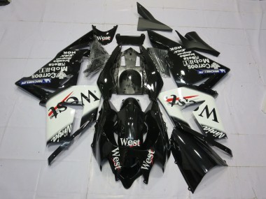 2004-2005 West Blanc Noir ZX10R Carénage
