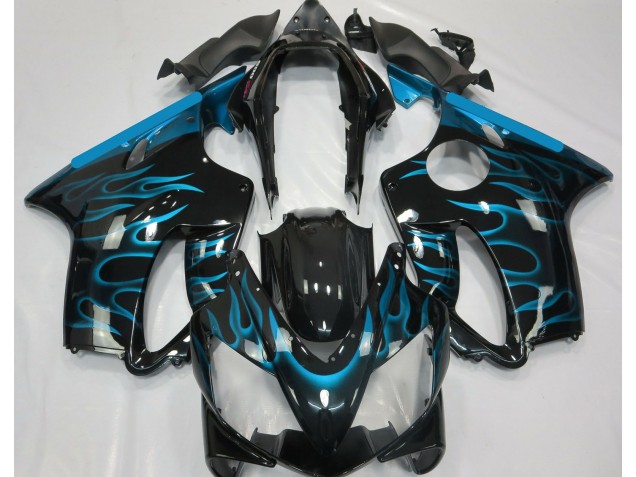 2004-2007 Bleu Clair Flamme CBR600 F4i Carénage 2004-2007 Bleu Clair Flamme CBR600 F4i Carénage