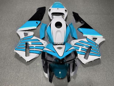 2005-2006 Ailes Bleu Clair & Blanches CBR600RR Carénage