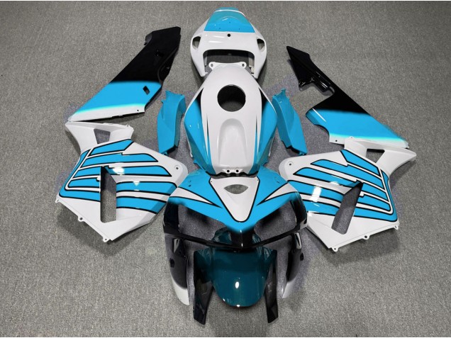 2005-2006 Ailes Bleu Clair & Blanches CBR600RR Carénage