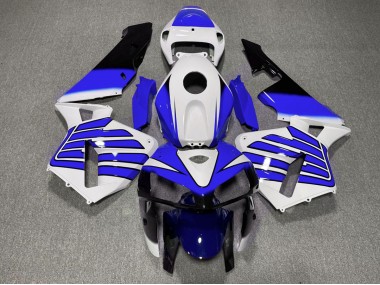 2005-2006 Ailes Bleu Foncé & Blanches CBR600RR Carénage