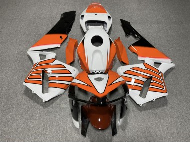 2005-2006 Ailes Orange & Blanches CBR600RR Carénage