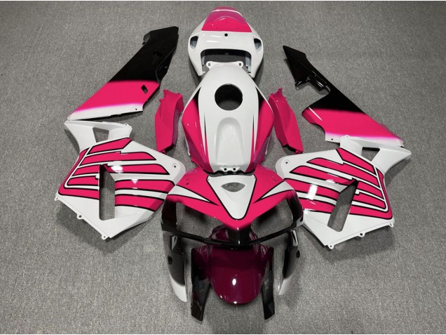 2005-2006 Ailes Roses & Blanches CBR600RR Carénage 2005-2006 Ailes Roses & Blanches CBR600RR Carénage