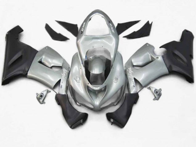 2005-2006 Argent Noir Mat ZX6R Carénage 2005-2006 Argent Noir Mat ZX6R Carénage