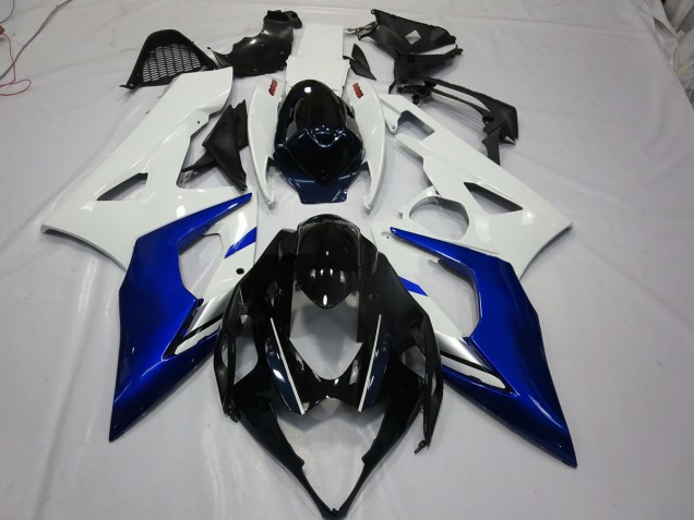 2005-2006 Blanc & Bleu GSXR 1000 Carénage 2005-2006 Blanc & Bleu GSXR 1000 Carénage