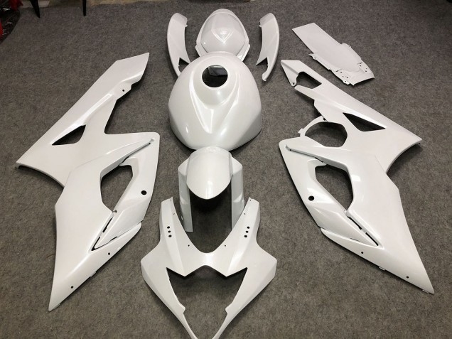 2005-2006 Blanc Brillant Uni GSXR 1000 Carénage 2005-2006 Blanc Brillant Uni GSXR 1000 Carénage