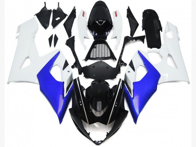 2005-2006 Bleu Brillant & Blanc Brillant GSXR 1000 Carénage 2005-2006 Bleu Brillant & Blanc Brillant GSXR 1000 Carénage